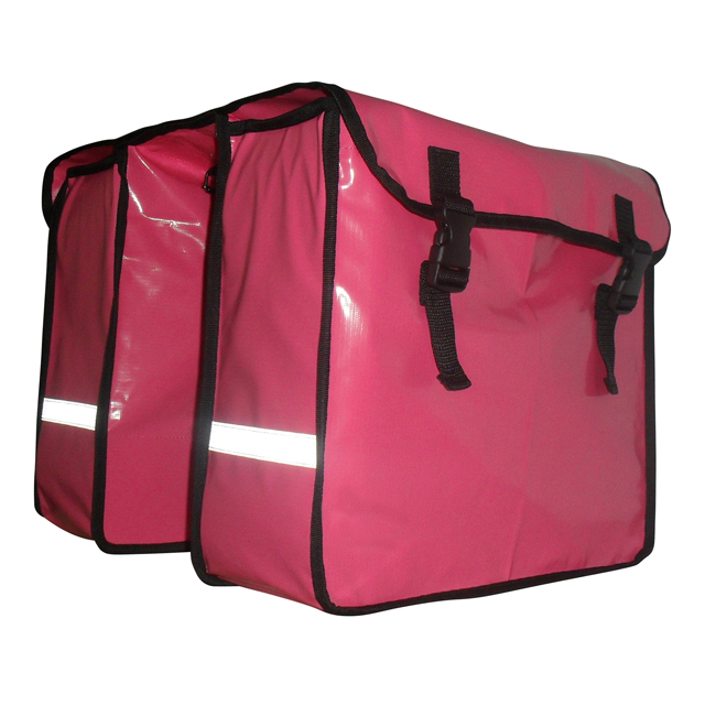 pink pannier bags